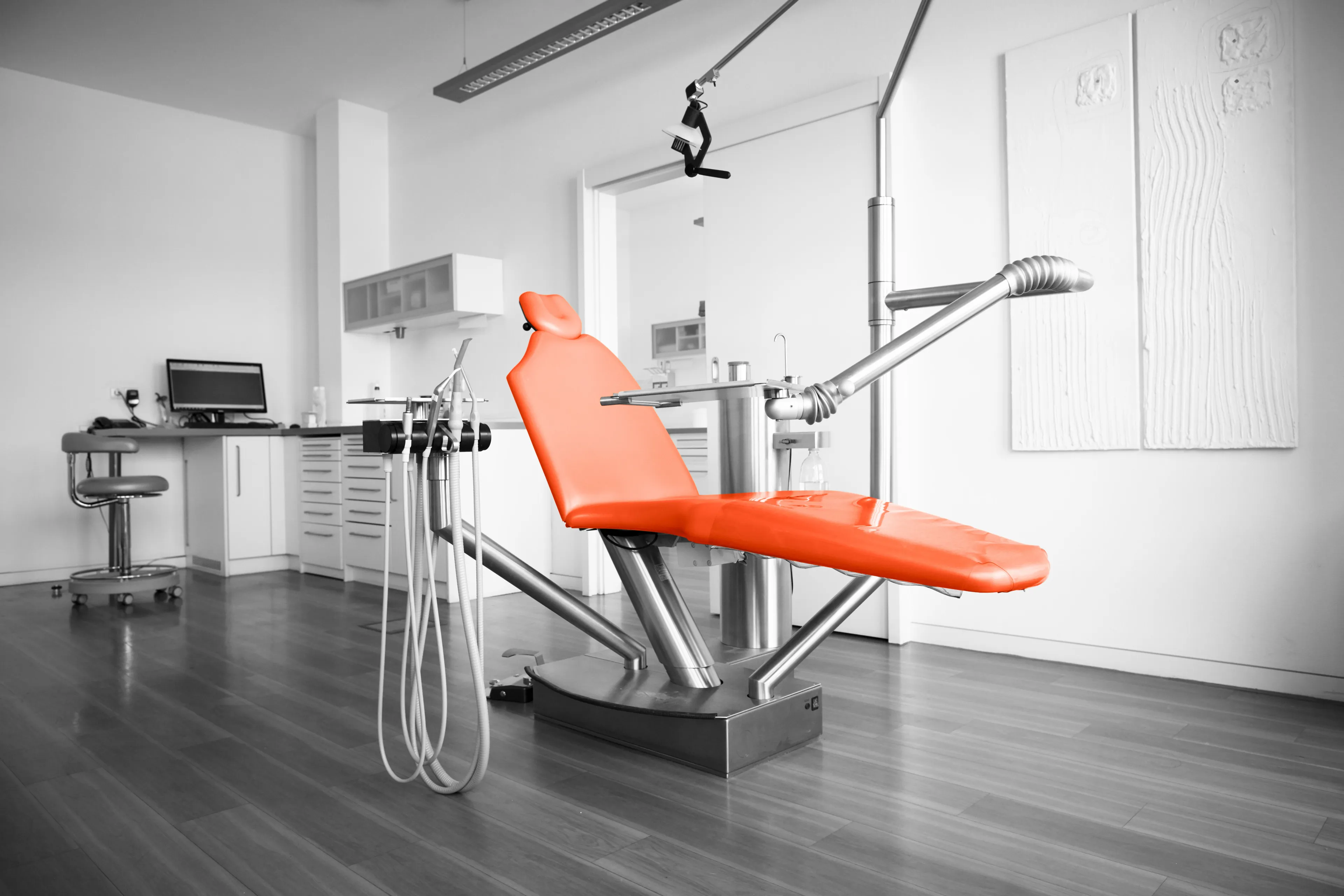 Ein moderner, bequemer Behandlungsstuhl in unserer Praxis Bild zeigt einen modernen, bequemen Behandlungsstuhl in unserer Praxis